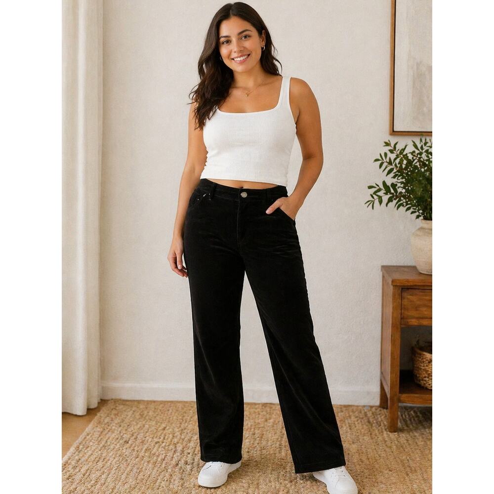 LR910 Talbots Flawless Five Pocket  Pants Womens 2X Stretch Slim Straight